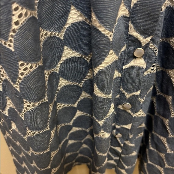 GODDIVA of London Blue and White Button-Up Dress Sz 8 NWT!! - Picture 8 of 16